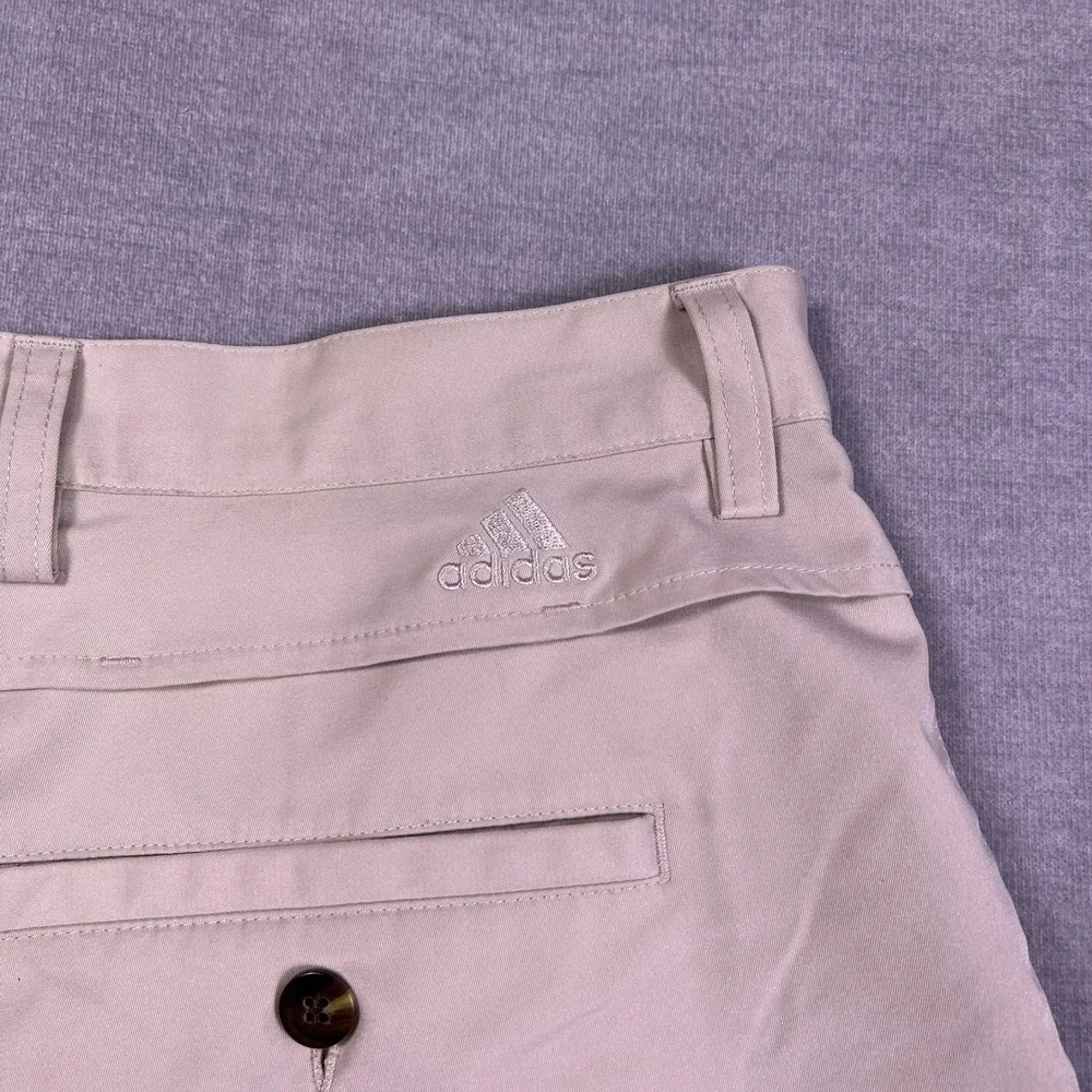 Adidas‎ ClimaCool Stretch Mid Rise Golf Shorts Mens 38 Khaki Tan AE7002